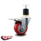 Service Caster 3.5'' Red Poly Swivel 1-7/8'' Expanding Stem Caster Total Lock Brake SCC-EXTTL20S3514-PPUB-RED-178 - alternate 4